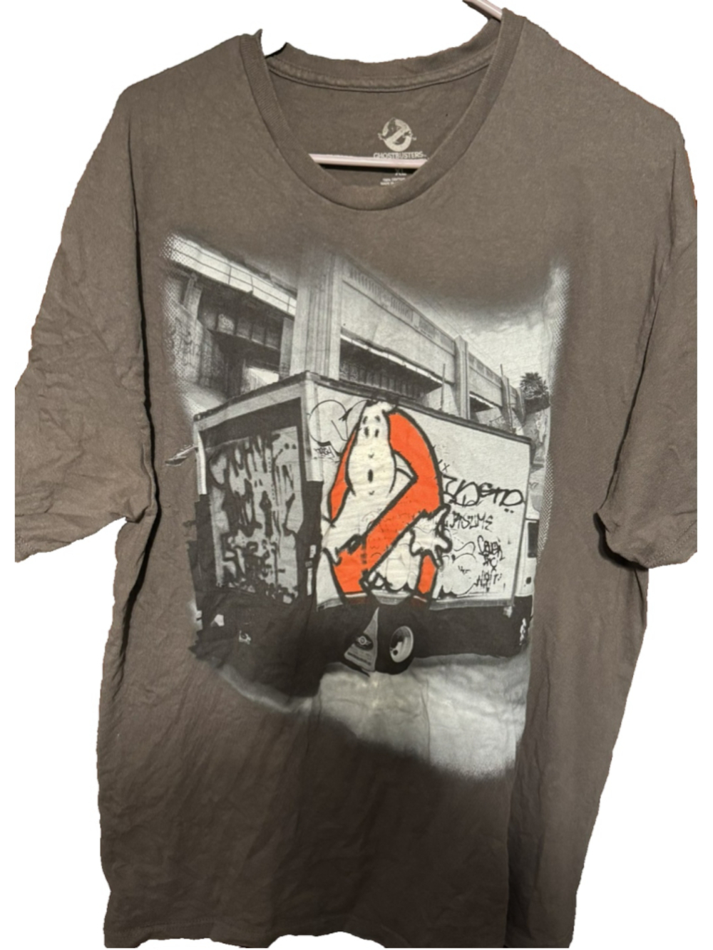 Ghostbusters Movie Logo T-Shirt Men's Size XL Gray